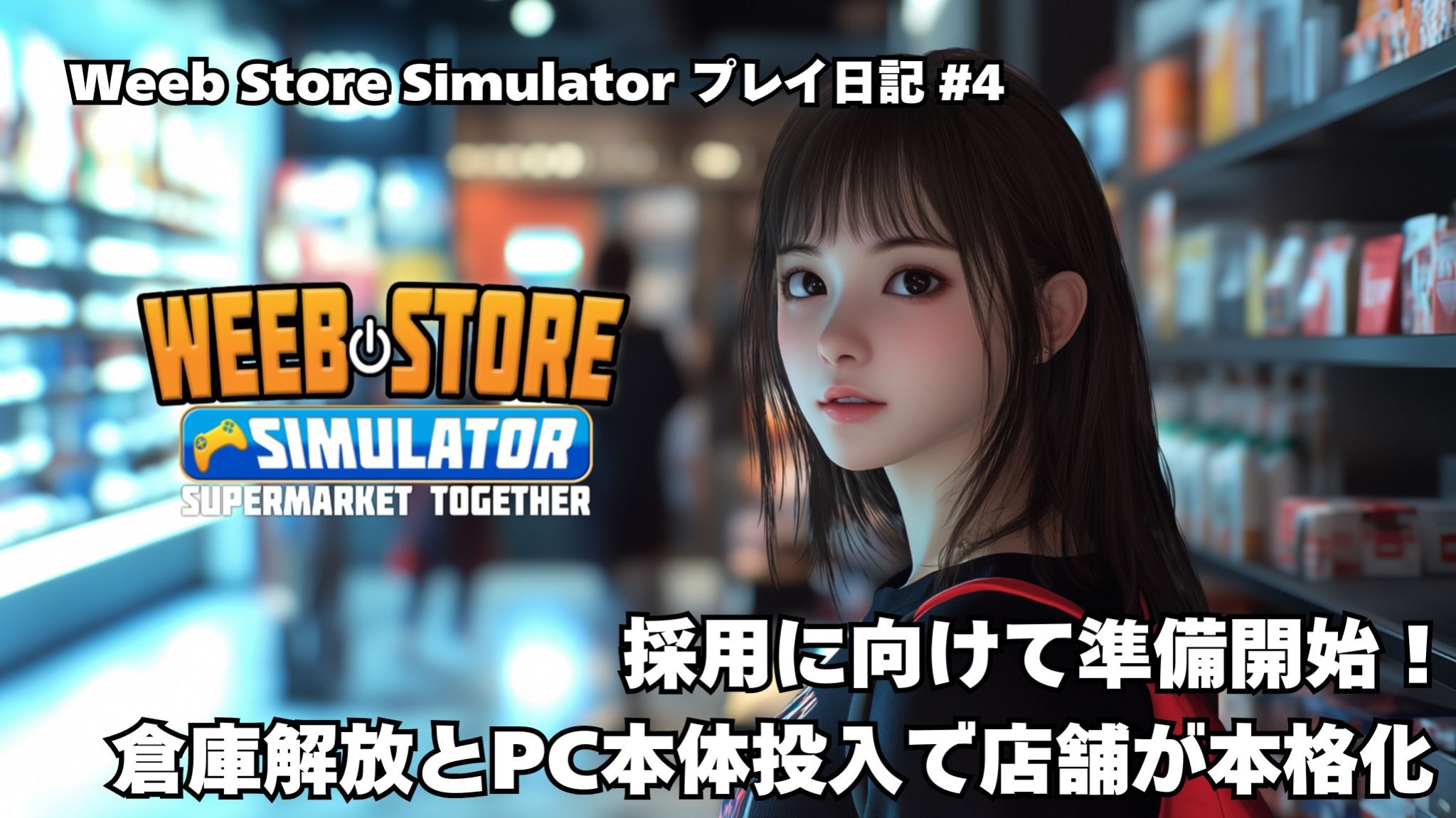Weeb Store Simulator プレイ日記 #4 アイキャッチ画像
